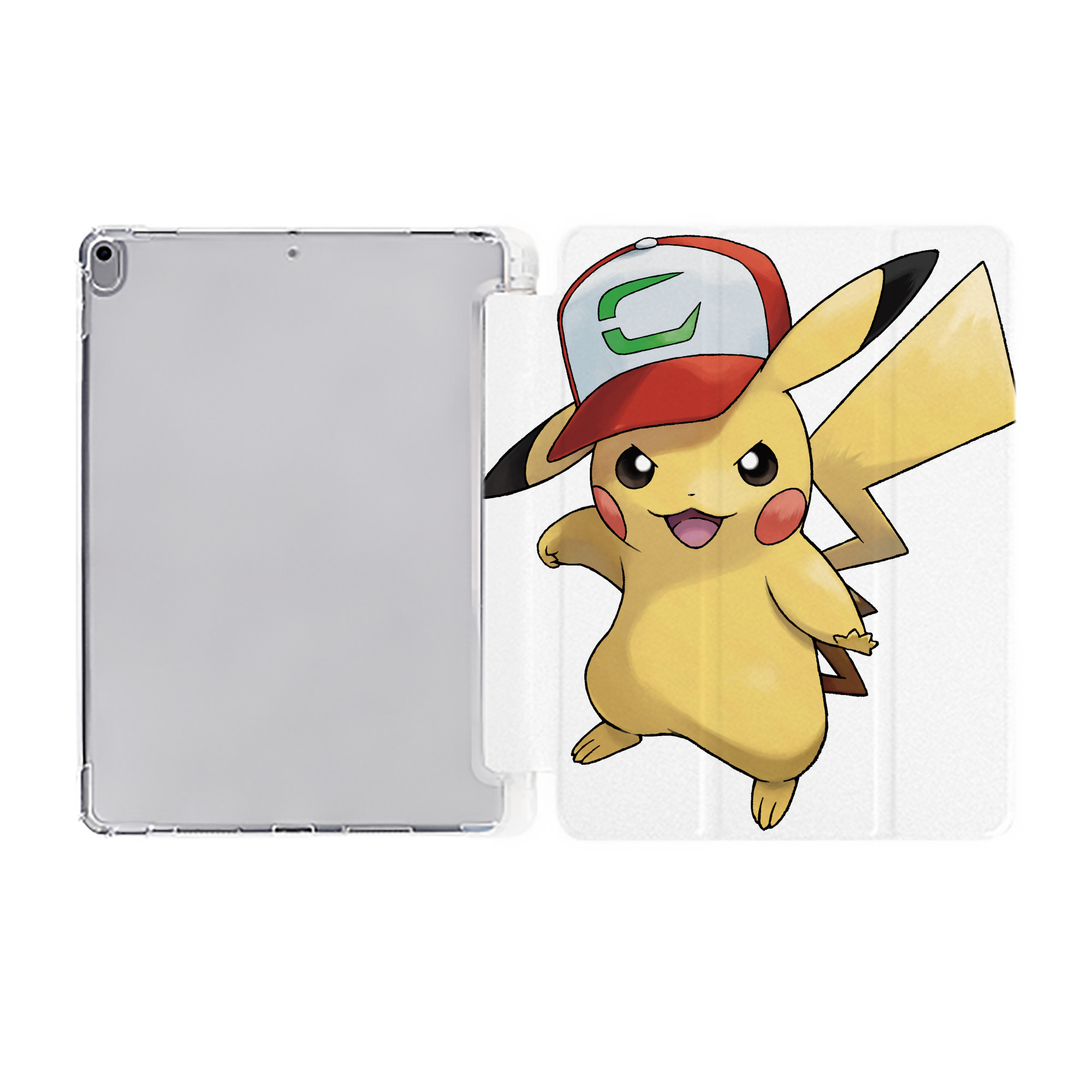 （画像用） ポケットモンスター Pokémon IPad ケース ペン収納付き 三つ折りスタンド PUレザー×シリコン 対応機種9.5/10.5/10.9インチ